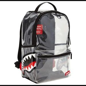Sprayground backpack 🎒 clear 20/20 shark NEW 🔥